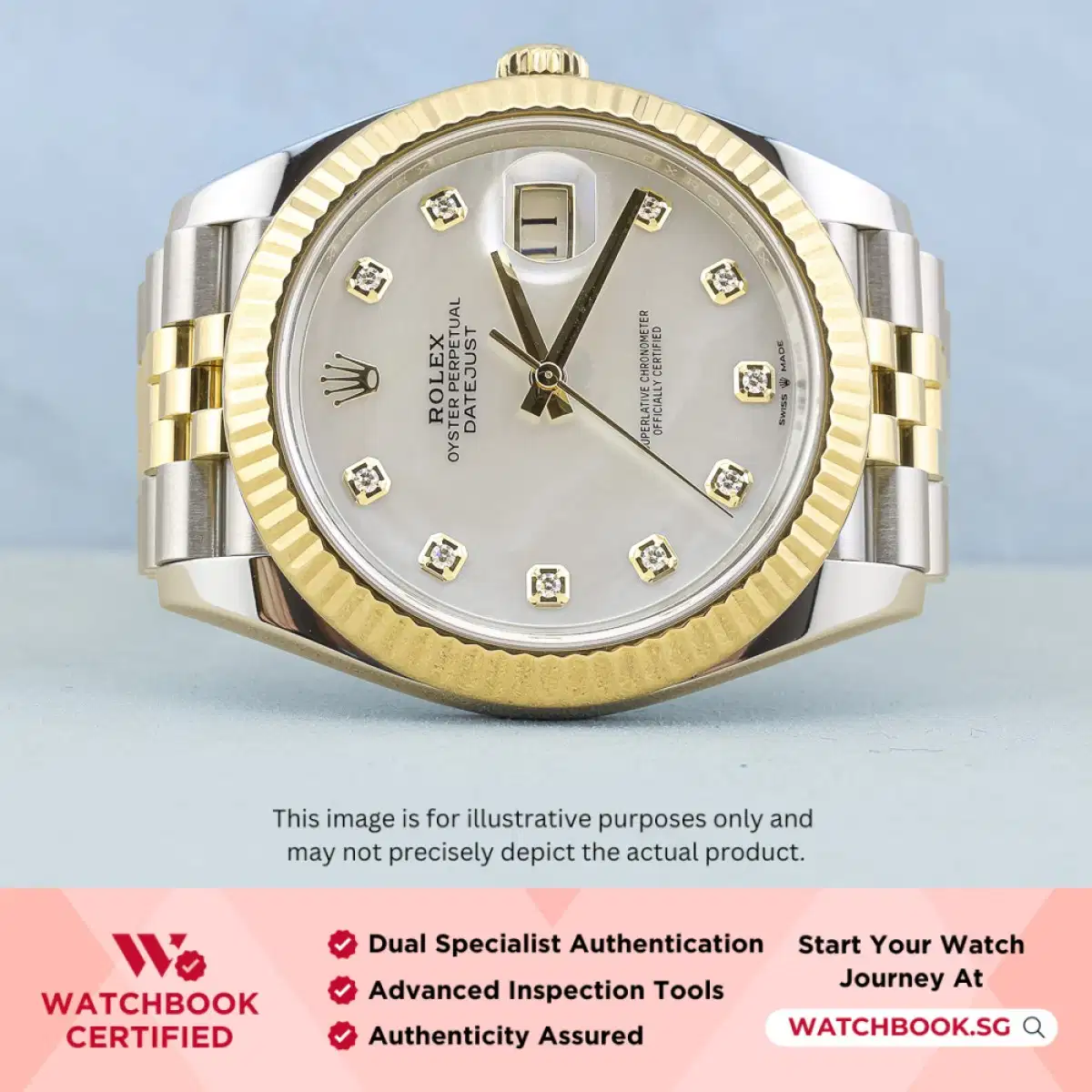 Rolex Datejust 126333 MOP w 10 Points Diamond