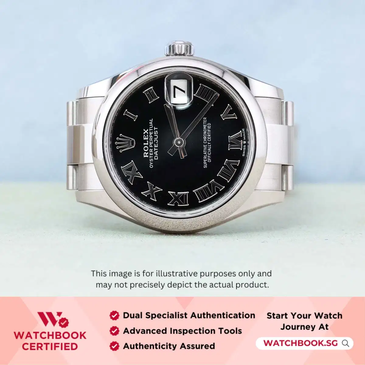 Rolex Datejust 278240 Black Roman