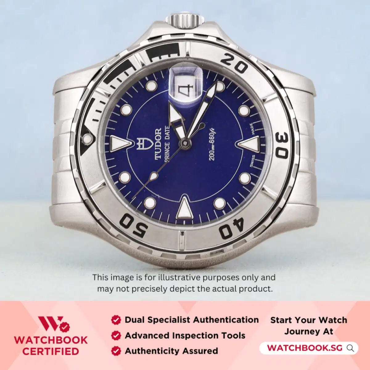 Tudor Prince Hydronaut Date 89190 Blue