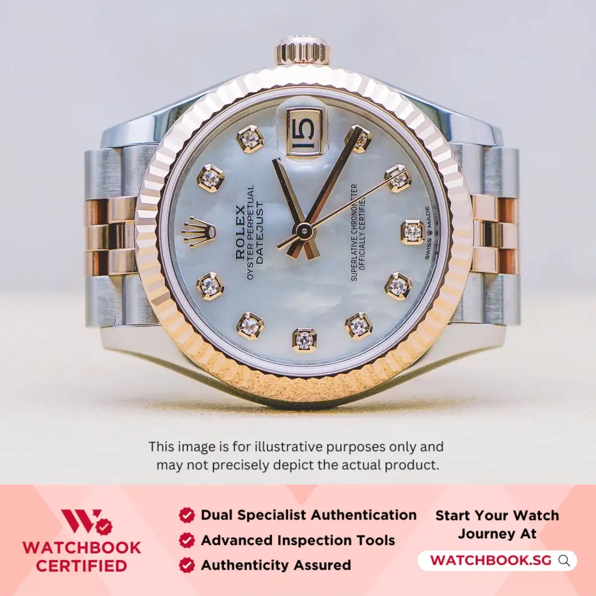 Rolex Datejust 278271 Mother of Pearl MOP w 10 Points Diamond