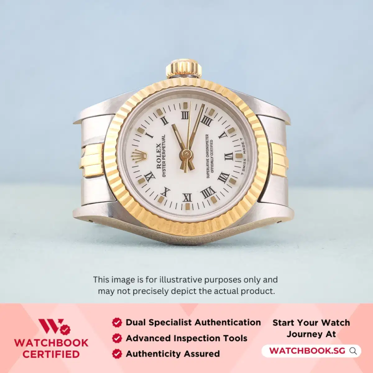 Rolex Oyster Perpetual 67193 White Roman