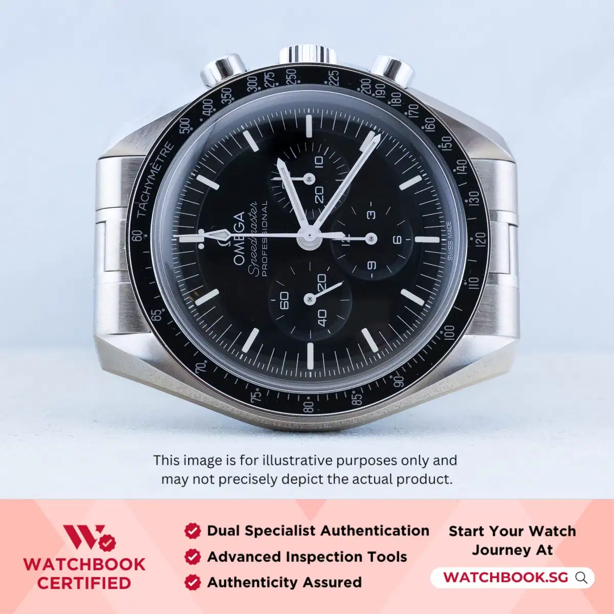 Omega Speedmaster Moonwatch Hesalite 310.30.42.50.01.001 Black