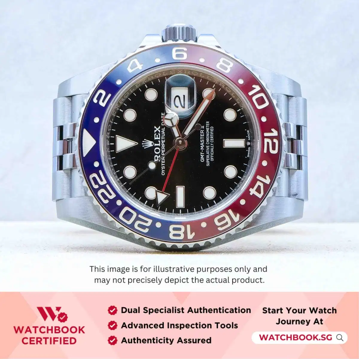 Rolex GMT Master II Pepsi 126710BLRO Black