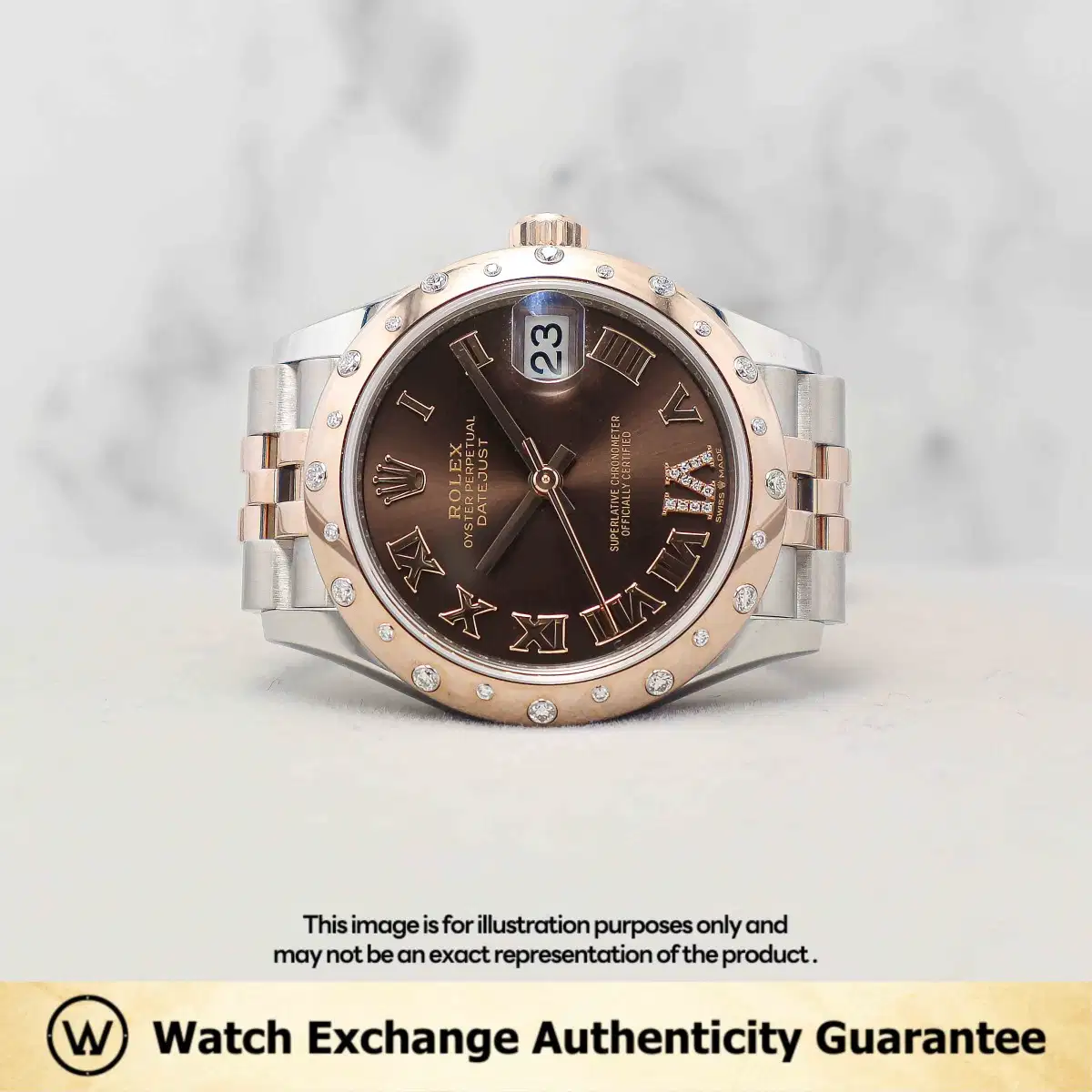 Rolex Datejust 278341RBR Chocolate w VI Diamond