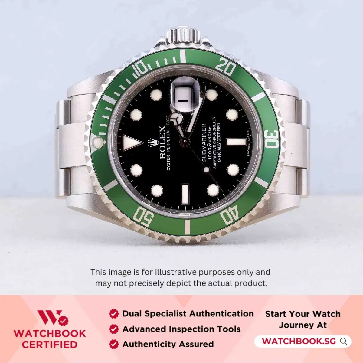 Rolex Submariner Kermit 16610LV Black