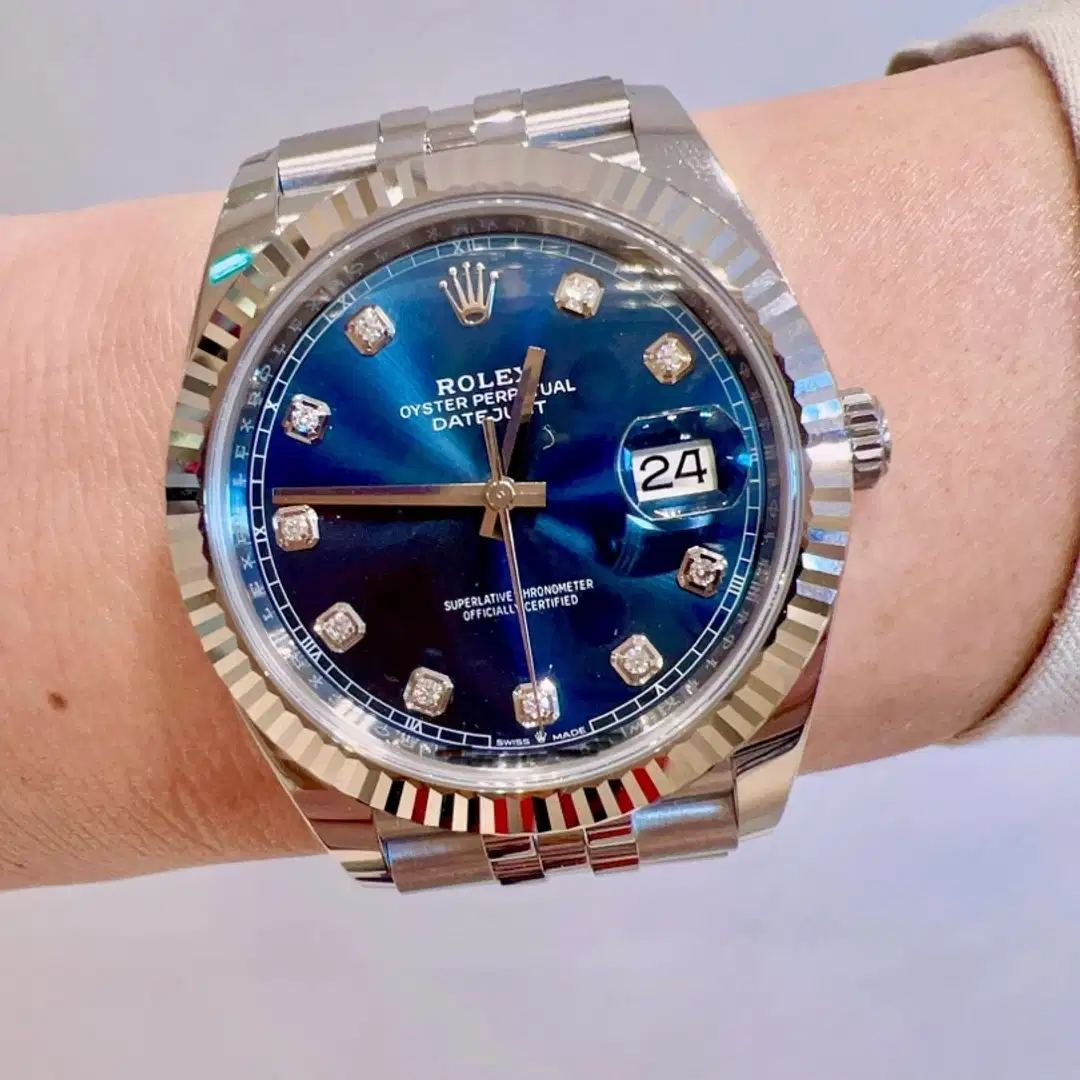 Rolex Datejust 126334 Blue w 10 Points Diamond Jubilee