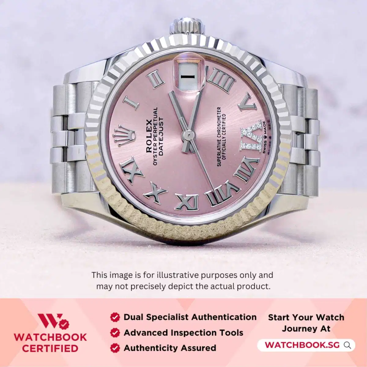 Rolex Datejust 278274 Pink w VI Diamond