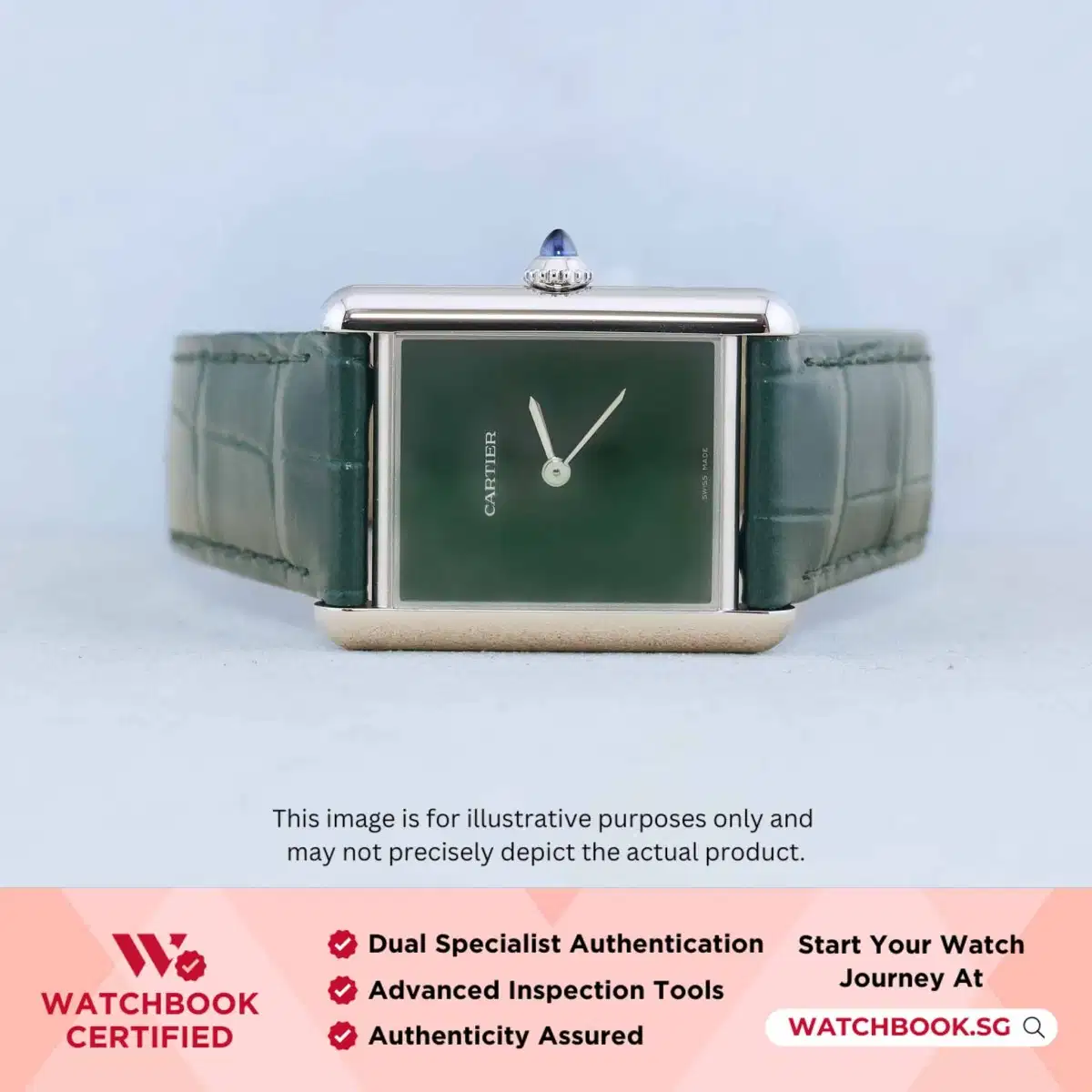 Cartier Tank Must Large WSTA0056 Green