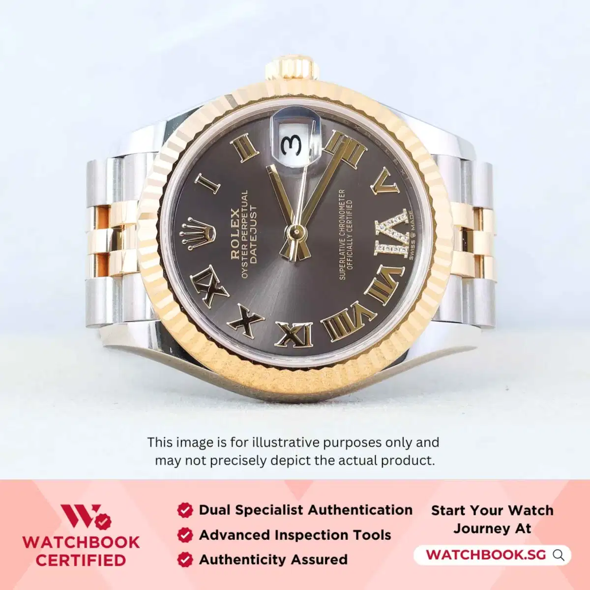 Rolex Datejust 278273 Dark Grey w VI Diamond