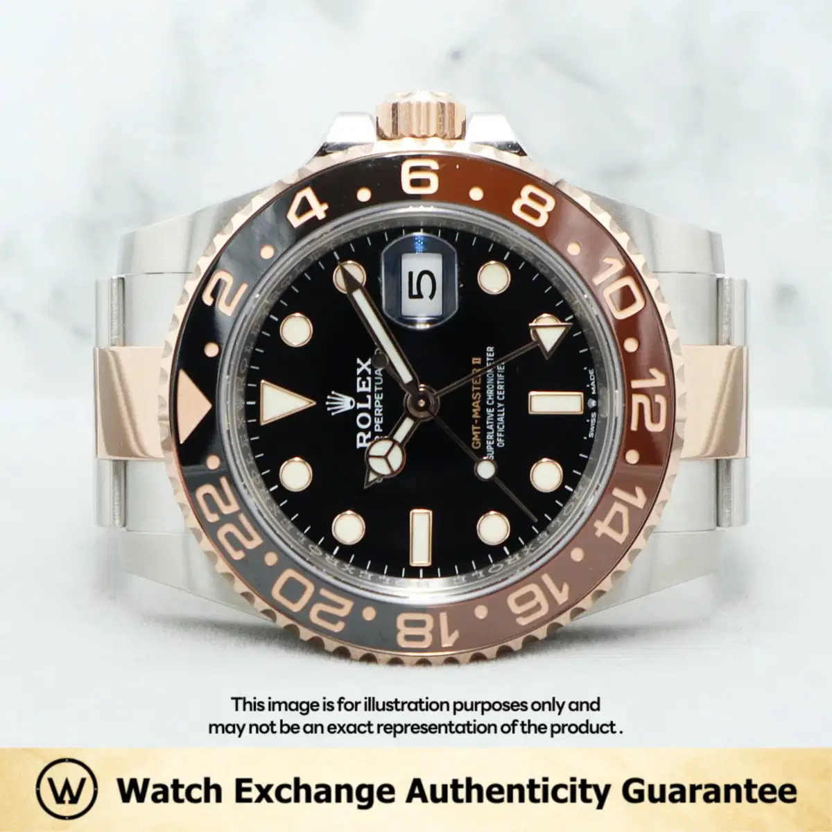 Rolex GMT Master II Rootbeer 126711CHNR Black